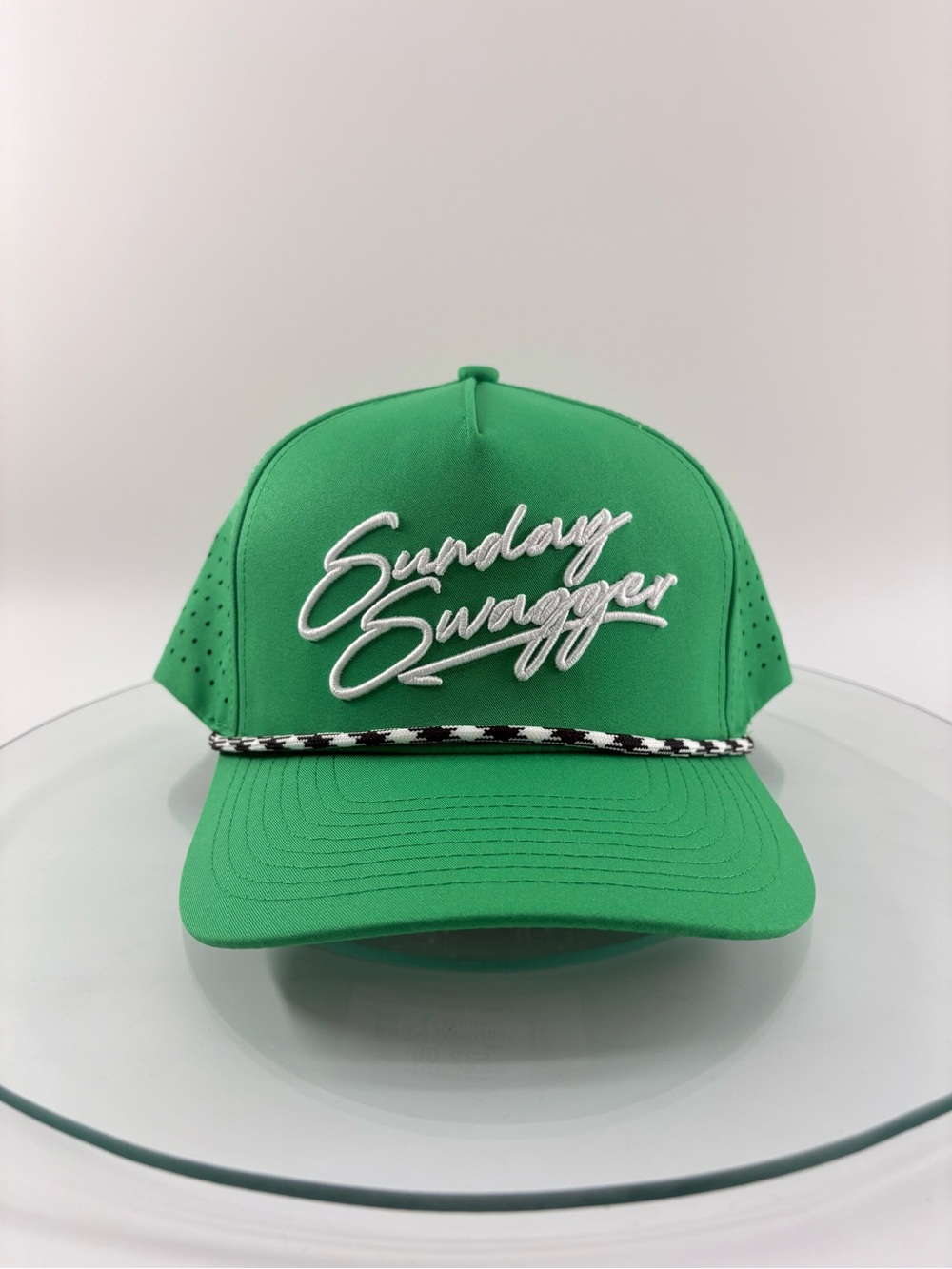 Sunday Swagger Snapback Rope Hat Limelight Green Performance Golf Embroidered - Picture 2 of 8